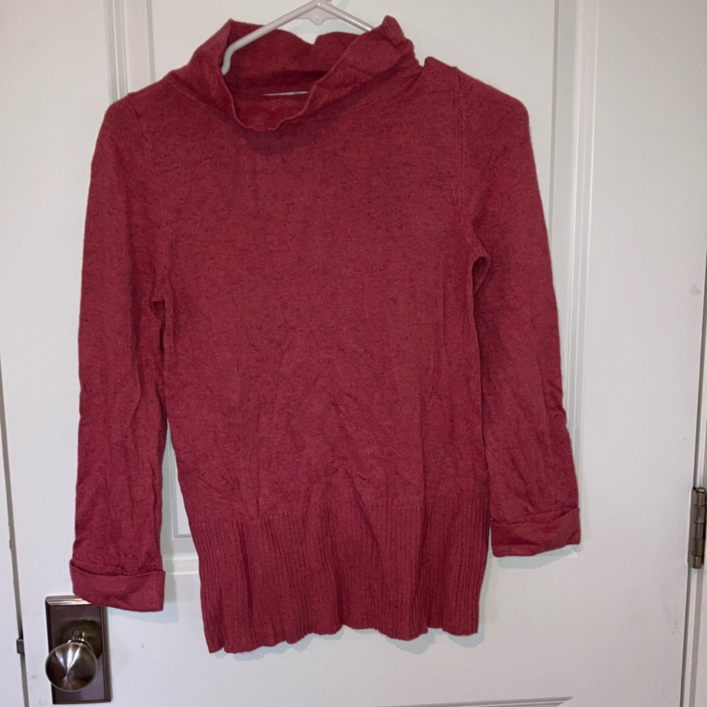 Boden Heathered Pink Sweater Wool 2